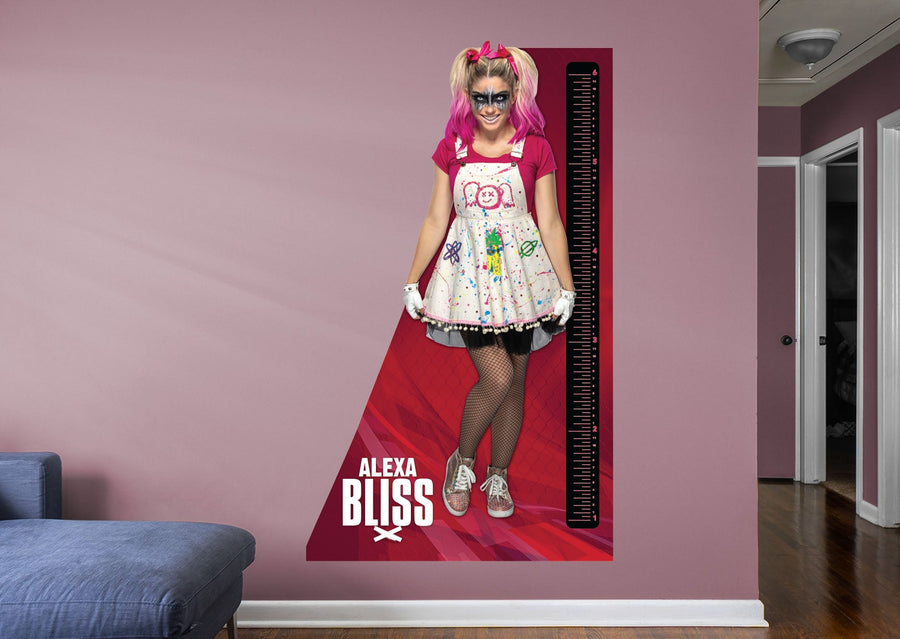 Alexa Bliss - Growth Chart - Official WWE - Reusable Vinyl Wall Decal