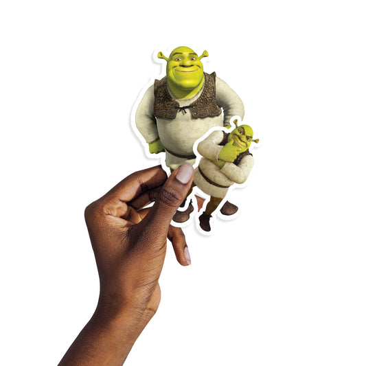 Sheet of 5 -Shrek: Shrek Minis        - Officially Licensed NBC Universal Removable    Adhesive Decal