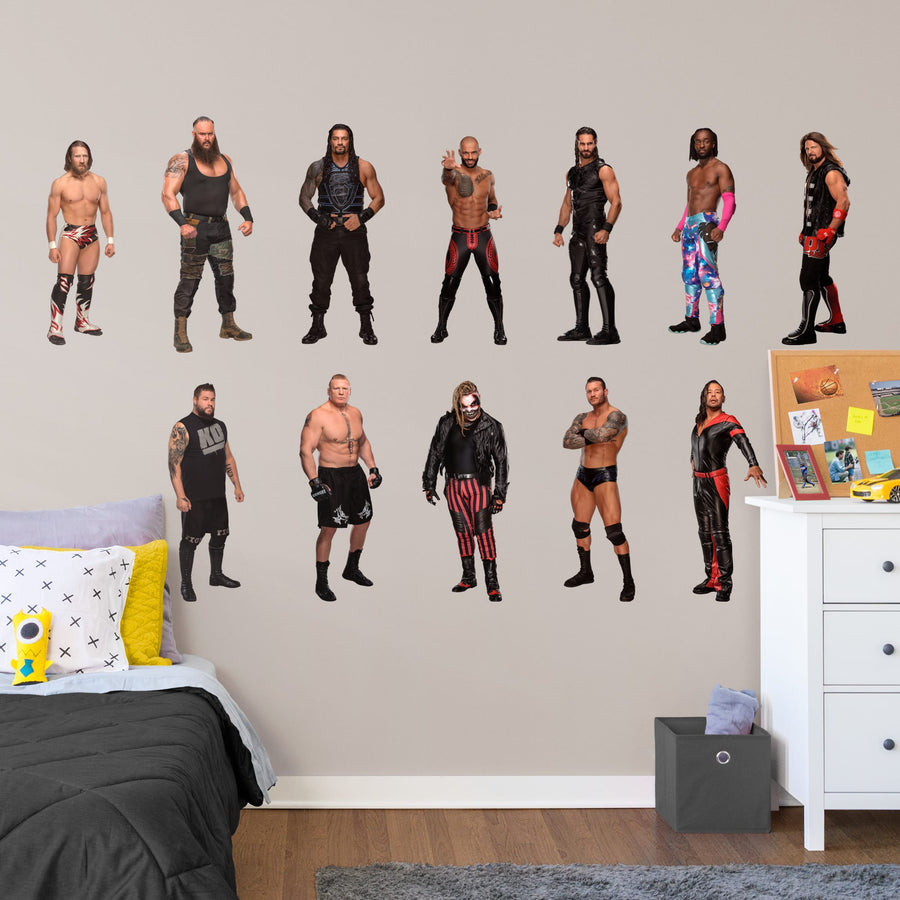 WWE - RealBig Superstars Collection - Official WWE - Reusable Vinyl Wall Decals