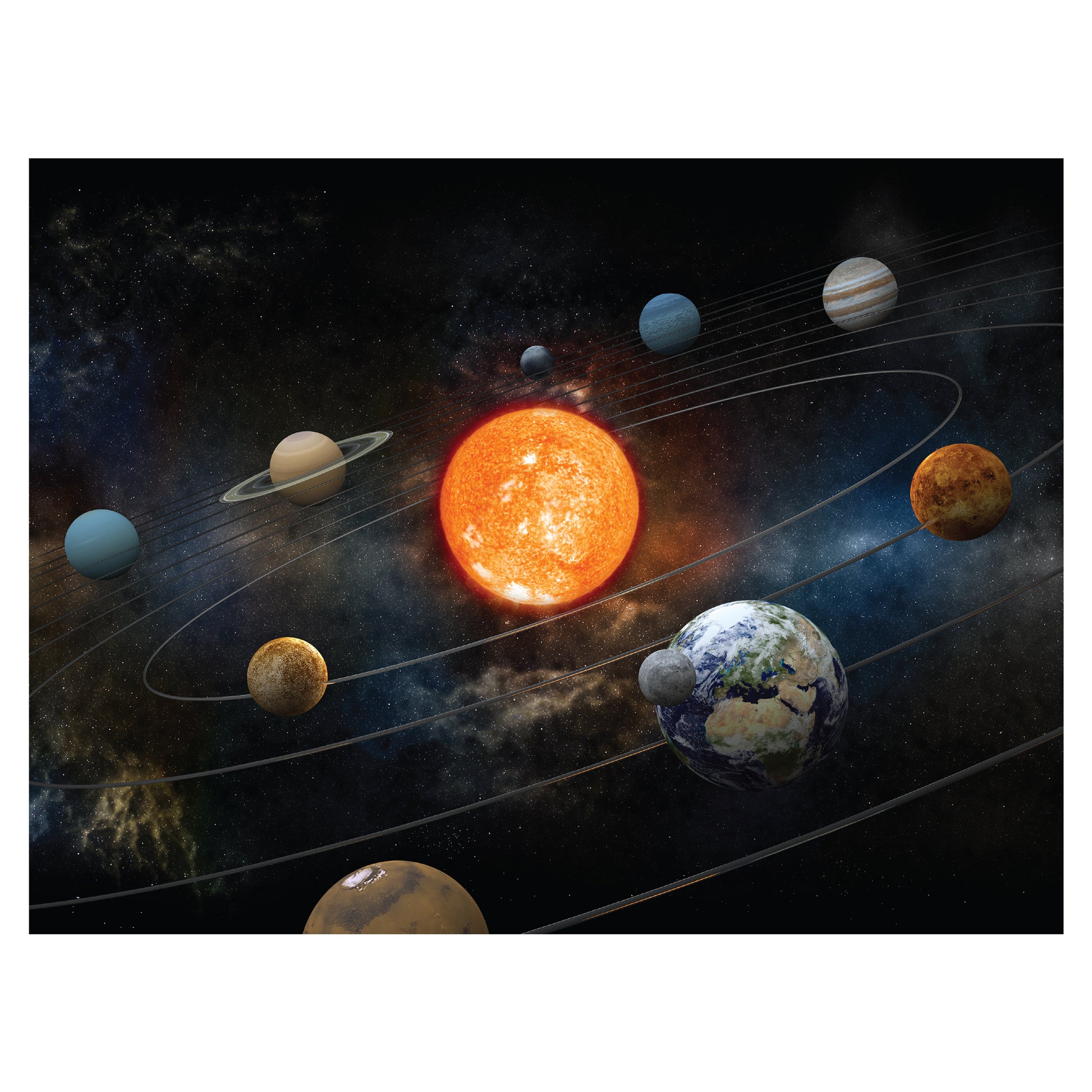 large wall decals solar system