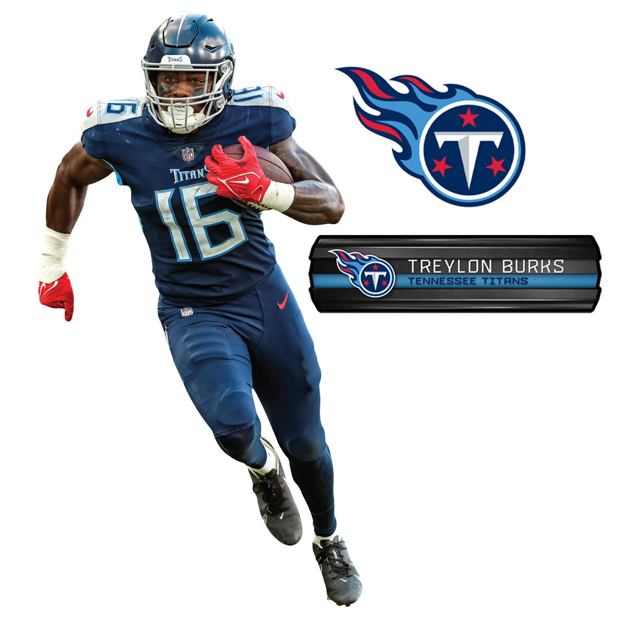 Tennessee Titans: Treylon Burks 2022 - Officially Licensed NFL Removable  Adhesive Decal