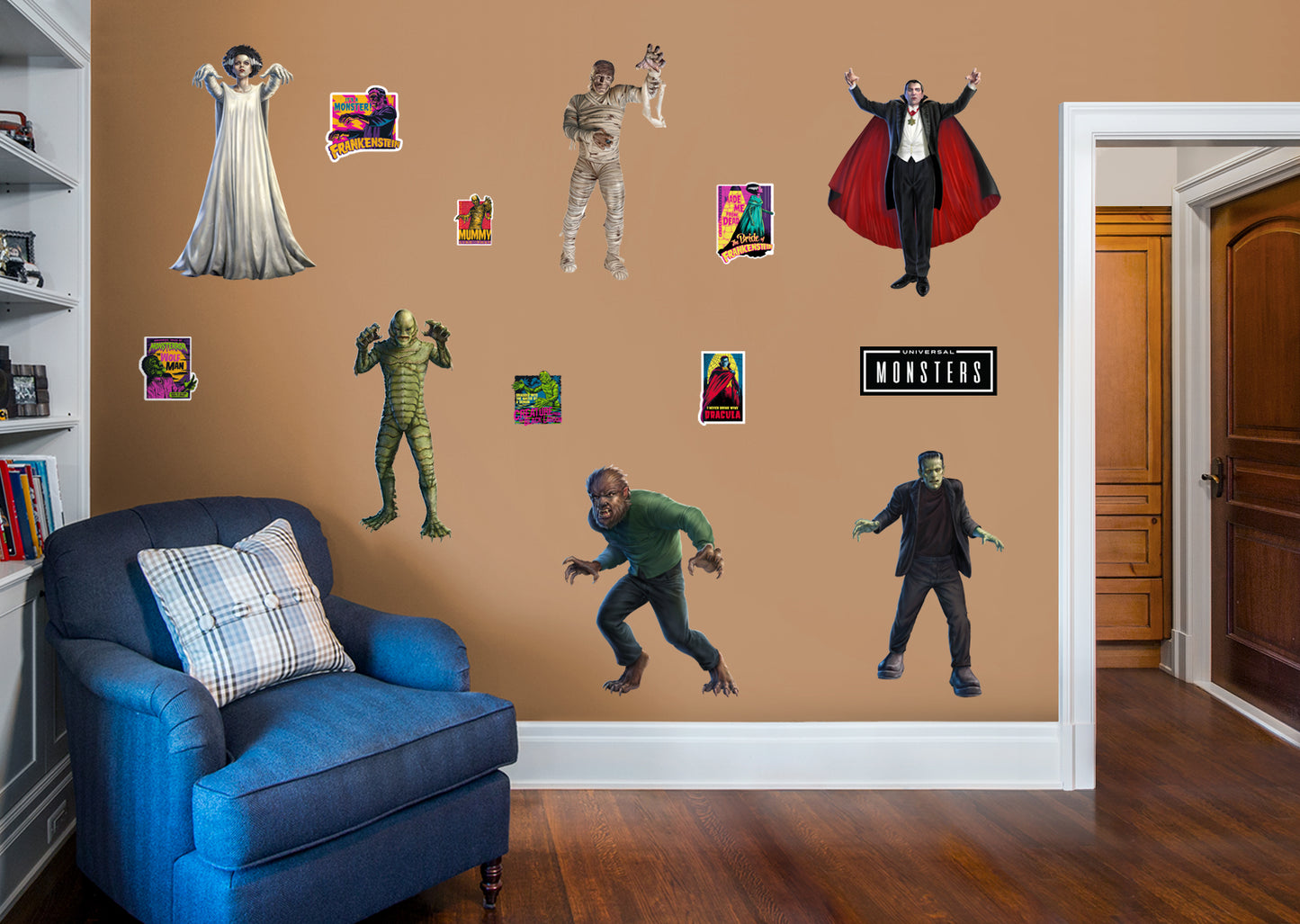 Universal Monsters:  Cg Collection        - Officially Licensed NBC Universal Removable Wall   Adhesive Decal