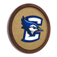 Creighton Bluejays: Logo - "Faux" Barrel Framed Cork Board - The Fan-Brand