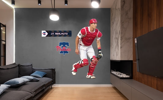 Philadelphia Phillies: J.T. Realmuto  Catcher        - Officially Licensed MLB Removable     Adhesive Decal