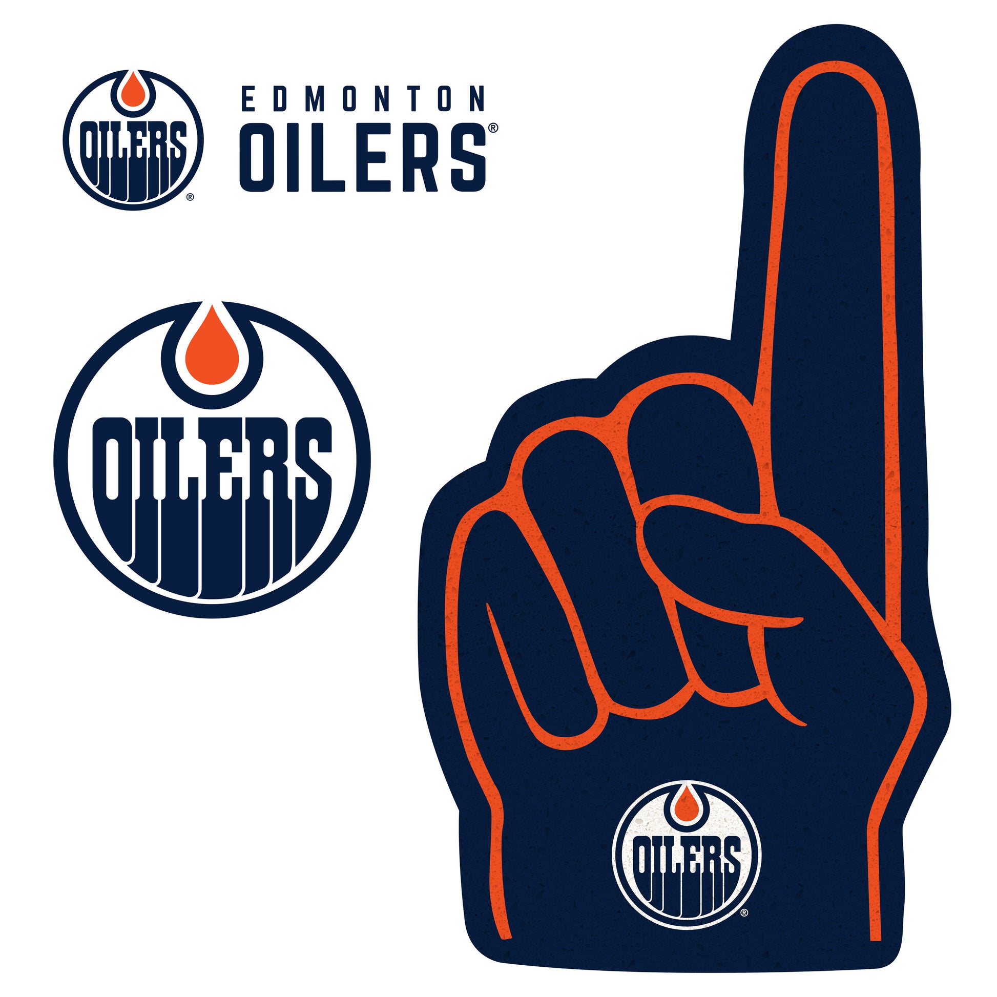 Edmonton Oilers: 2022 Foam Finger Minis - Officially Licensed NHL