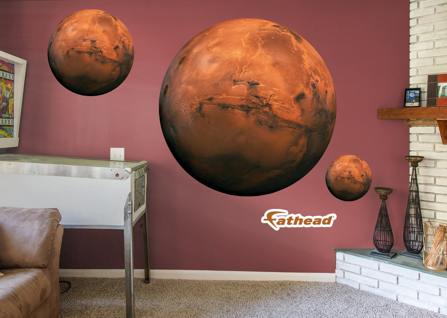 Planets: Mars RealBig - Removable Adhesive Decal