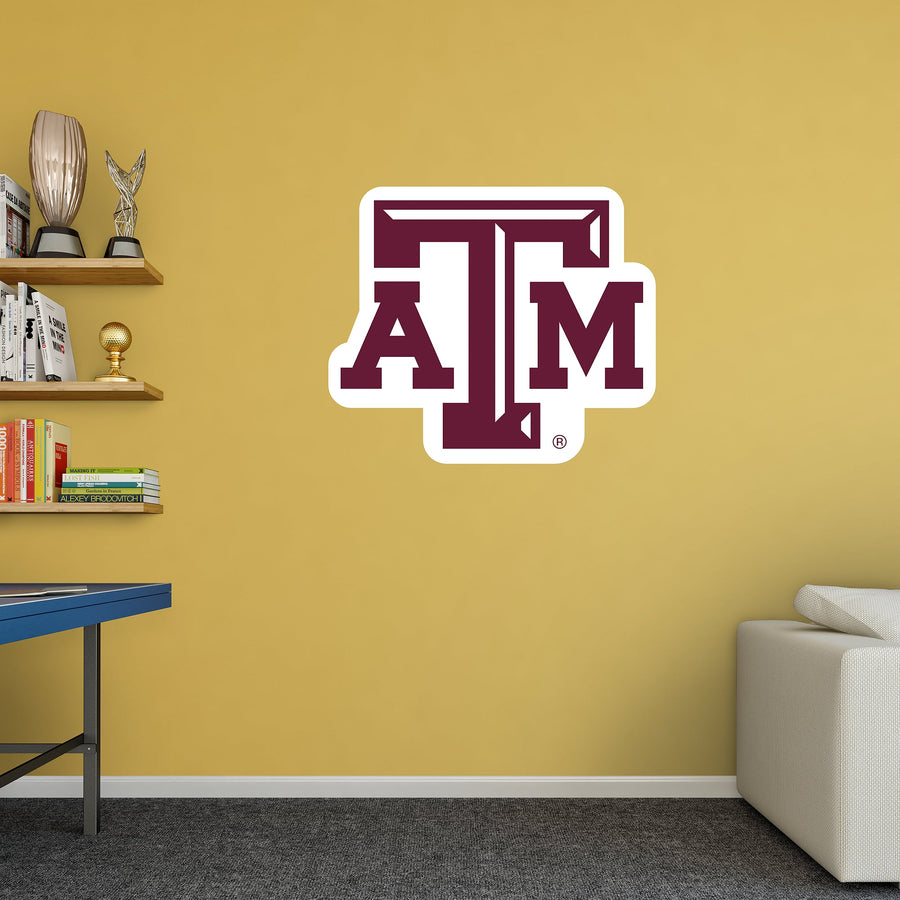 Texas A&M Aggies - RealBig Logo Collection - Official NCAA - Reusable Vinyl Wall Decals
