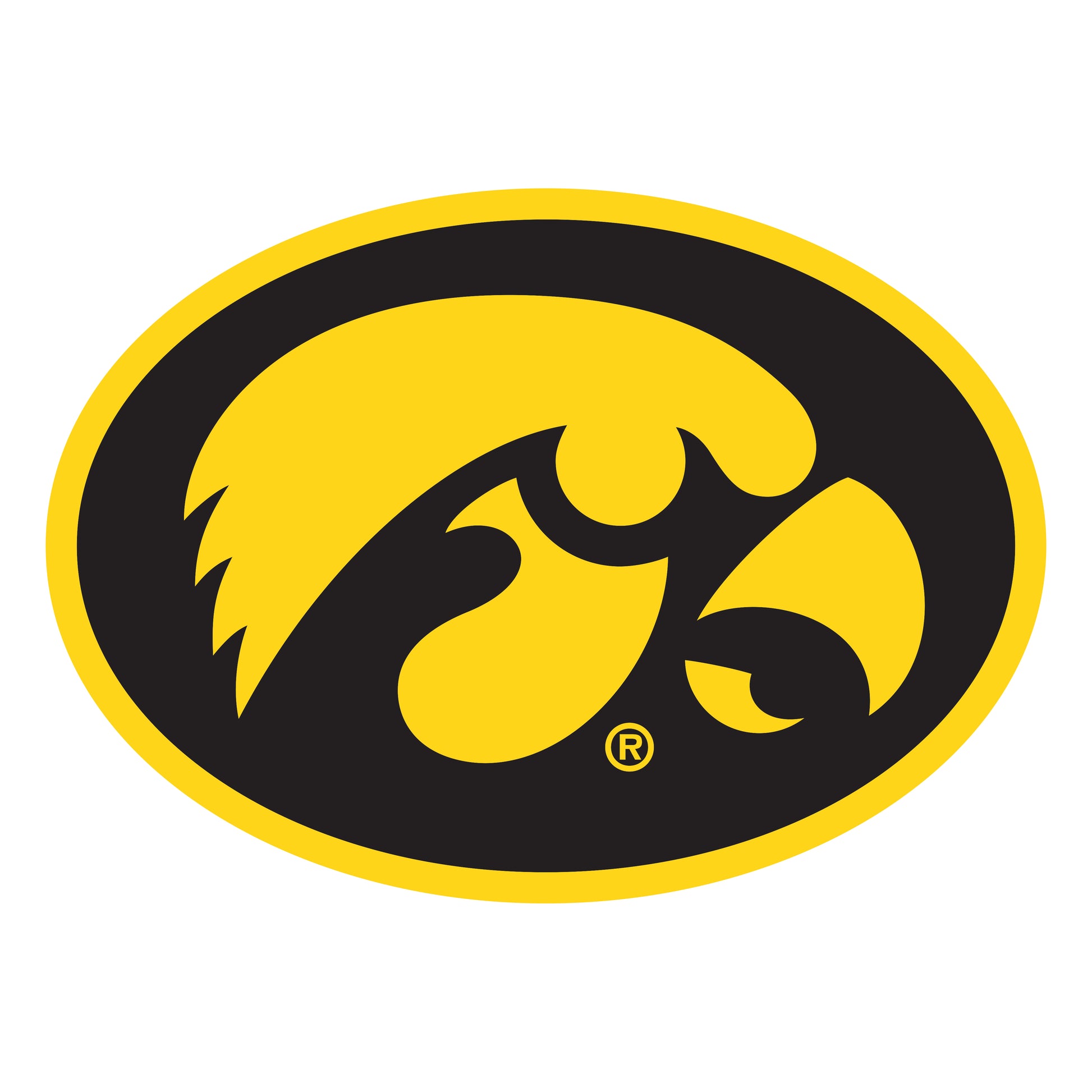 Iowa Hawkeyes: Outdoor Logo - Officially Licensed NCAA Outdoor