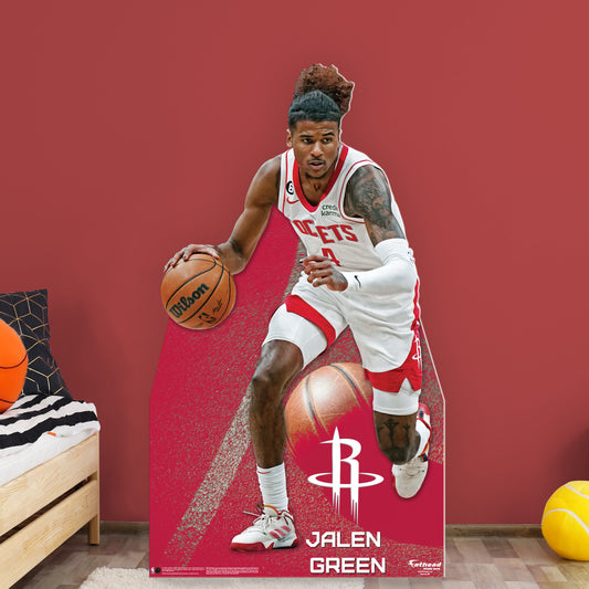 Houston Rockets: Jalen Green 2022  Life-Size   Foam Core Cutout  - Officially Licensed NBA    Stand Out