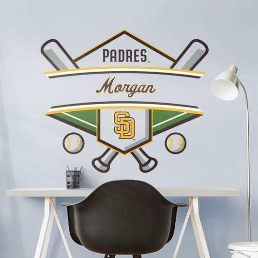 San Diego Padres: Personalized Name - Officially Licensed MLB Transfer Decal