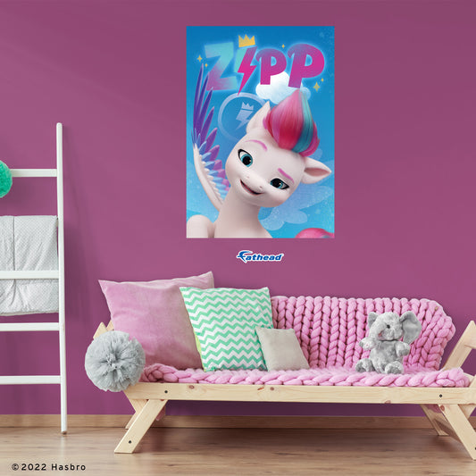 My Little Pony Movie 2: Zip Poster        - Officially Licensed Hasbro Removable     Adhesive Decal