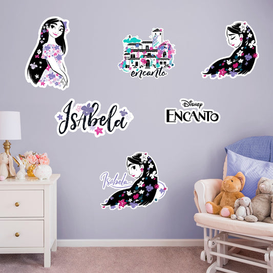 Encanto: Isabela Painted Paradise Collection        - Officially Licensed Disney Removable     Adhesive Decal