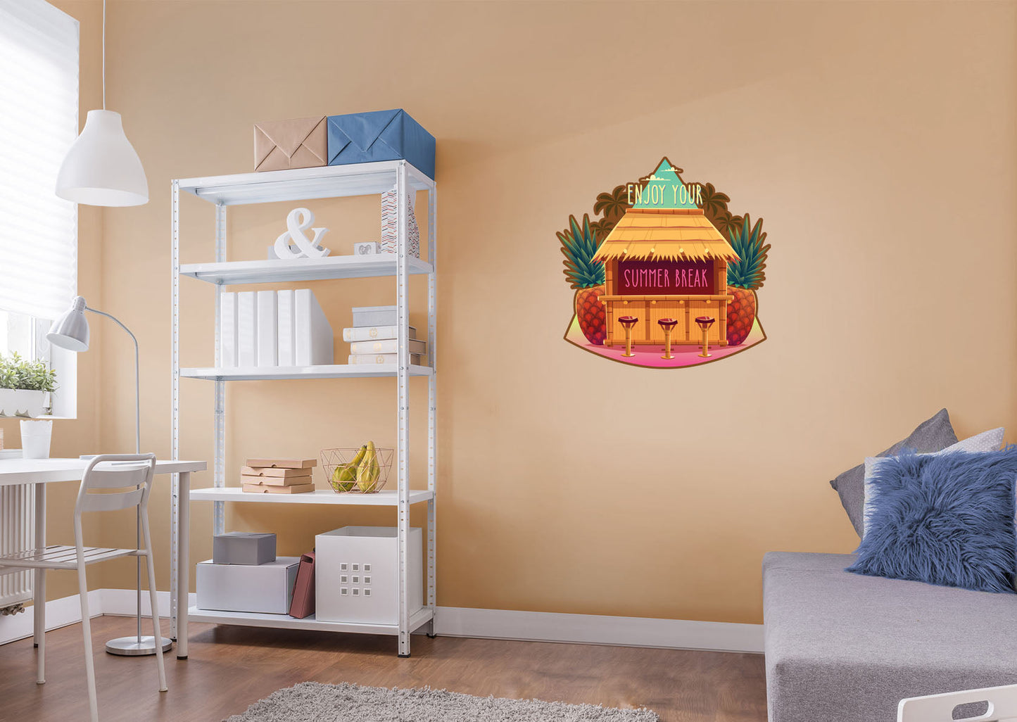 Seasons Decor: Summer Enjoy your Summer Break Icon        -   Removable     Adhesive Decal