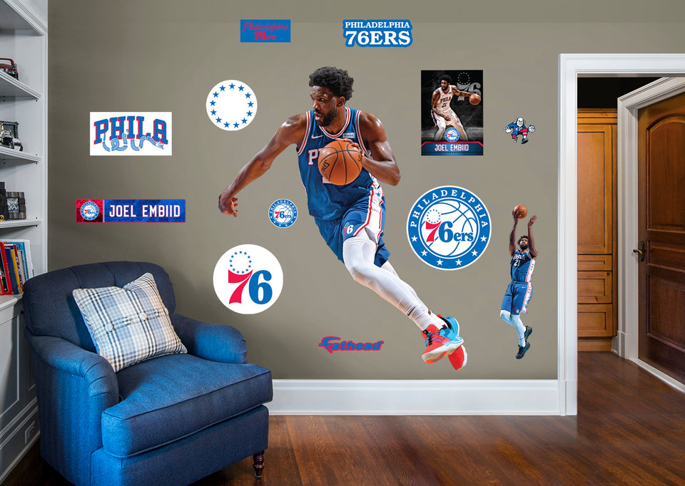 Life-Size Athlete + 12 Decals (60"W x73"H)