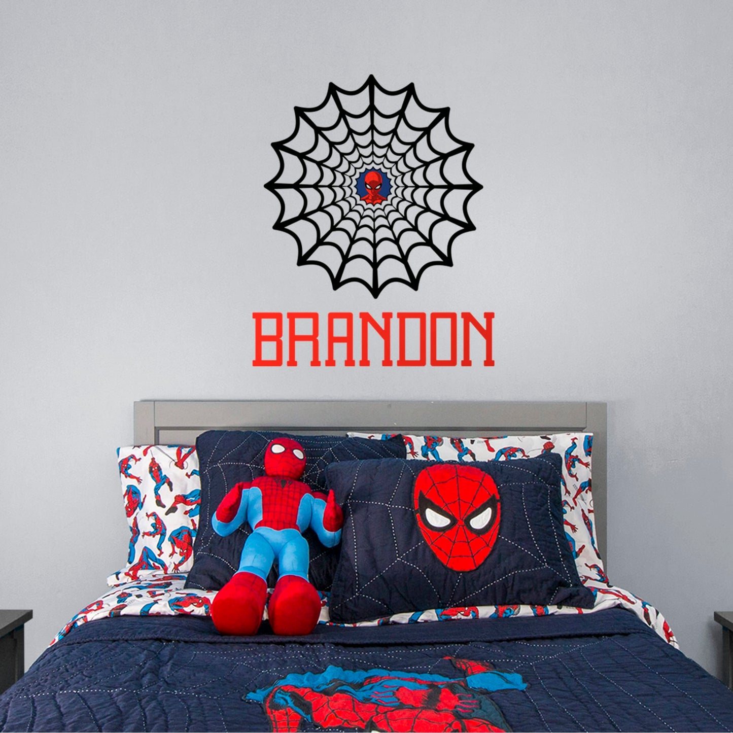 Spider-Man: Web Personalized Name - Officially Licensed Removable Transfer Decal