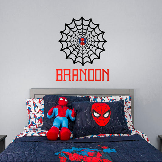 Spider-Man: Web Personalized Name - Officially Licensed Removable Transfer Decal