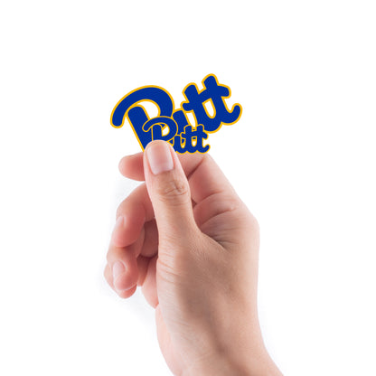 Sheet of 5 -U of Pittsburgh: Pittsburgh Panthers 2021 Logo Minis        - Officially Licensed NCAA Removable    Adhesive Decal