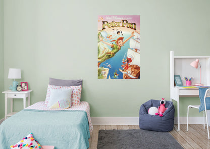 Peter Pan:  Movie Poster Mural        - Officially Licensed Disney Removable Wall   Adhesive Decal