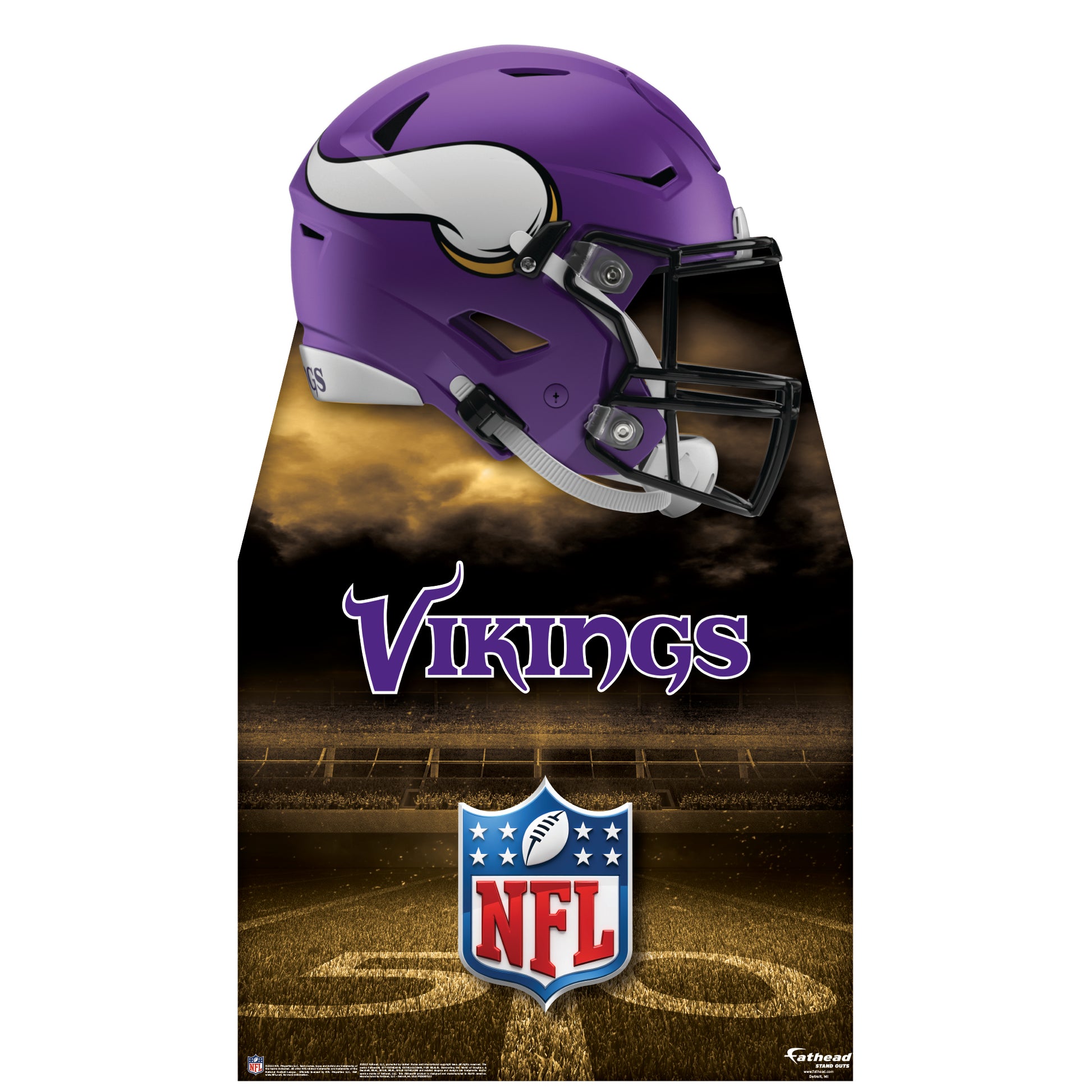 Minnesota Vikings: 2022 Helmet Life-Size Foam Core Cutout - Officially –  Fathead