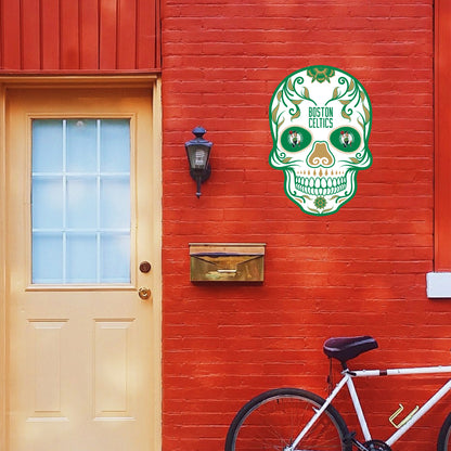 Boston Celtics:  2022 Skull Outdoor Logo        - Officially Licensed NBA    Outdoor Graphic