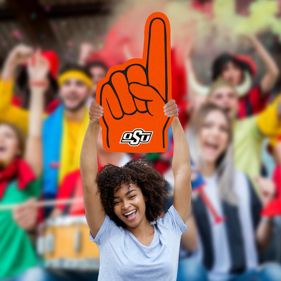 Foam Finger - Big Head - Official NCAA - Oklahoma State Cowboys - Foam Core Cutout