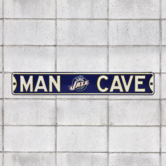 Utah Jazz: Man Cave - Officially Licensed NBA Metal Street Sign