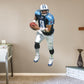 Life-Size Athlete + 2 Decals (50"W x 76"H) It's not a stretch to suggest that Tennessee's Steve "Air" McNair revolutionized the quarterback position. Drafted out of tiny Alcorn State, the Mississippi native emerged as one of the NFL's first dual-threat QBs, hurting AFC South opponents as much with his feet as with his arm. Now you can honor the former NFL MVP with a Titans Legend Removable Wall Decal. Easy to attach and safe for walls, the decal is a perfect choice for a bedroom or media room.