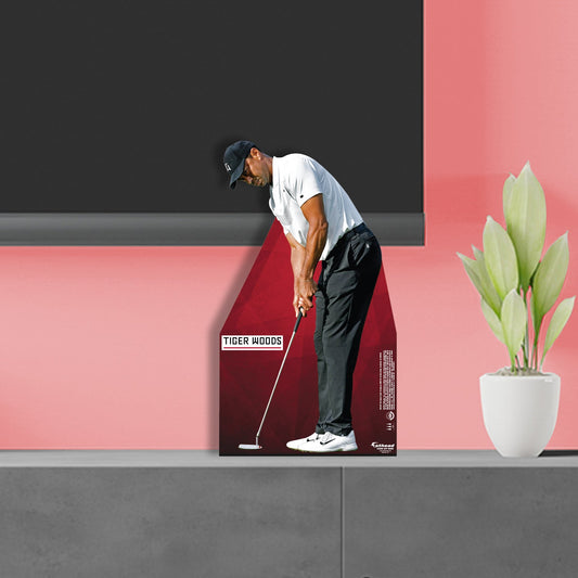 Tiger Woods Putting Mini Cardstock Cutout - Officially Licensed Stand Out