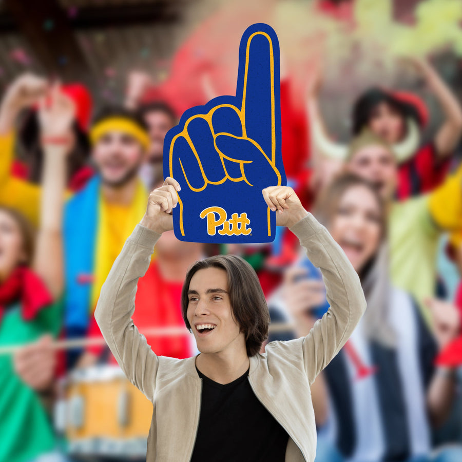 Foam Finger - Big Head - Official NCAA - Pittsburgh Panthers - Foam Core Cutout