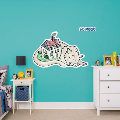 HouseCat        - Officially Licensed Big Moods Removable     Adhesive Decal