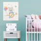 Nursery: Planes Balloons Mural        -   Removable Wall   Adhesive Decal
