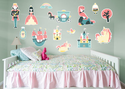 Nursery:  Fairy Tales Part 1 Collection        -   Removable Wall   Adhesive Decal