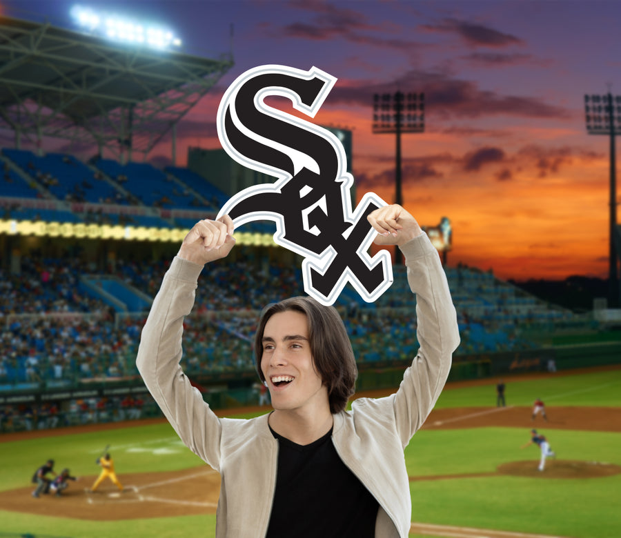 Logo - Big Head - Official MLB - Chicago White Sox - Foam Core Cutout