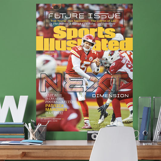 Kansas City Chiefs: Patrick Mahomes II Future Issue November 2018 Sports Illustrated Cover        - Officially Licensed NFL Removable     Adhesive Decal