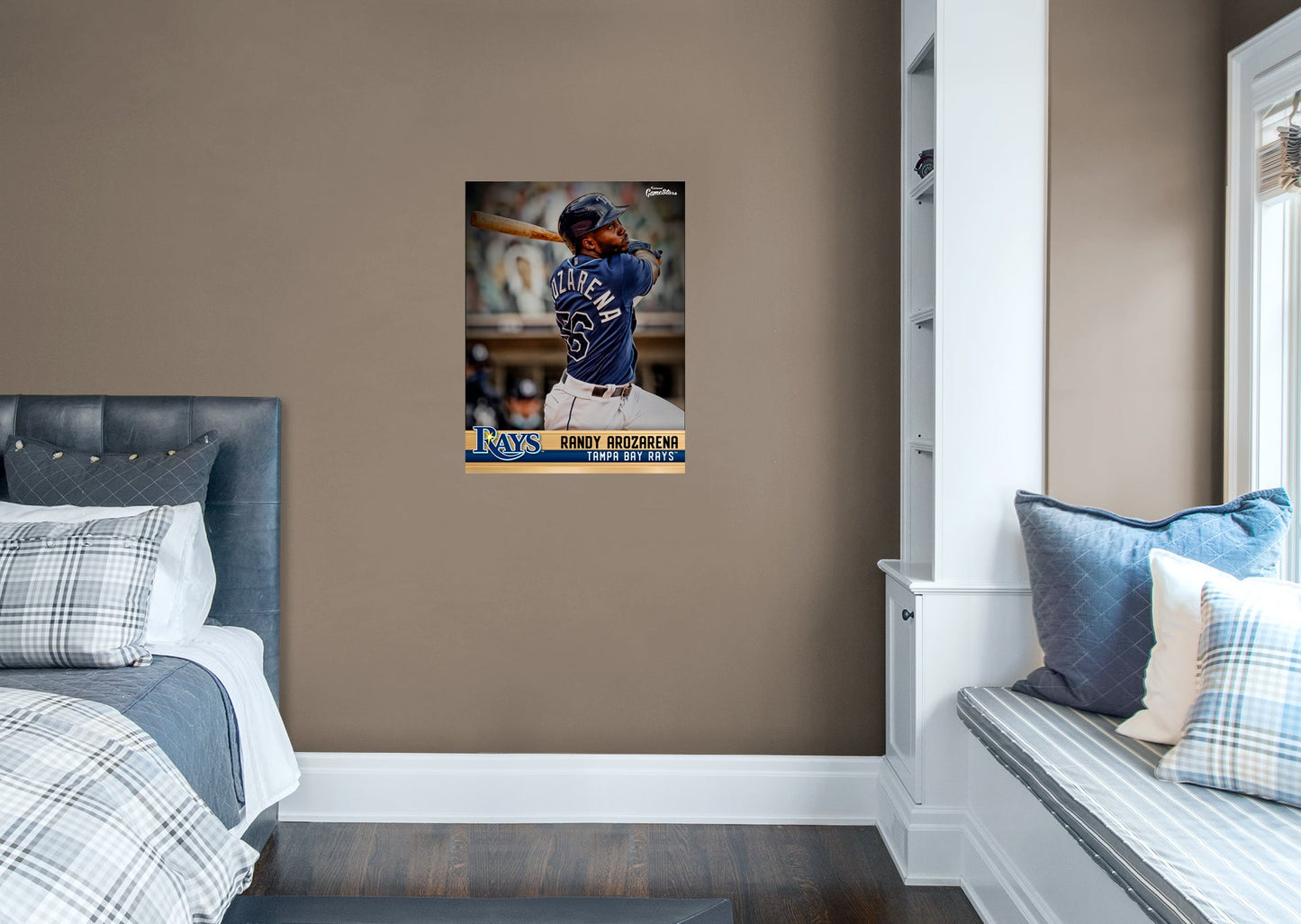 Tampa Bay Rays: Randy Arozarena  GameStar        - Officially Licensed MLB Removable Wall   Adhesive Decal