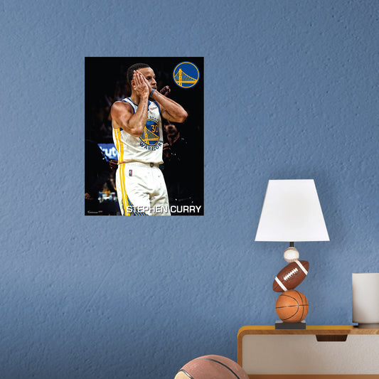 Golden State Warriors: Stephen Curry  Night Night Poster        - Officially Licensed NBA Removable     Adhesive Decal