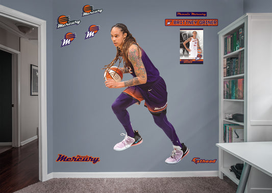 Phoenix Mercury: Brittney Griner 2021        - Officially Licensed WNBA Removable Wall   Adhesive Decal