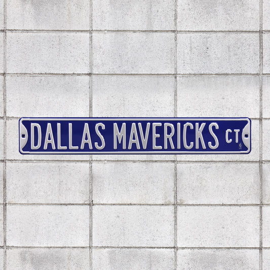 Dallas Mavericks: Court - Officially Licensed NBA Metal Street Sign