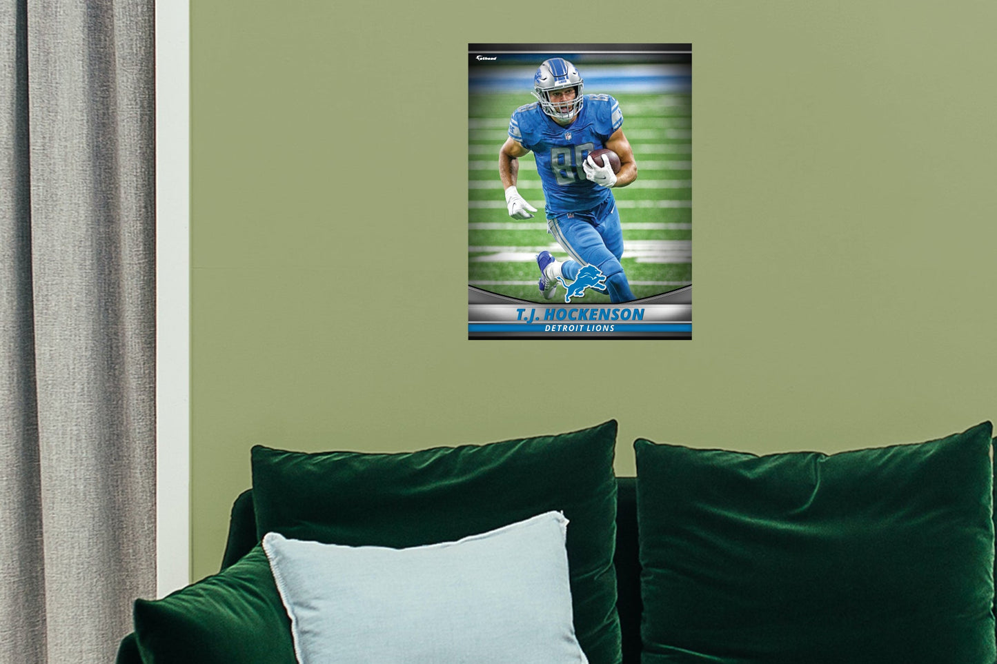Detroit Lions: T.J. Hockenson  GameStar        - Officially Licensed NFL Removable     Adhesive Decal