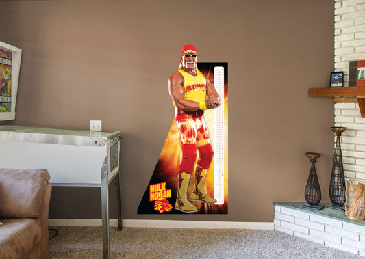 Hulk Hogan  Growth Chart        - Officially Licensed WWE Removable Wall   Adhesive Decal