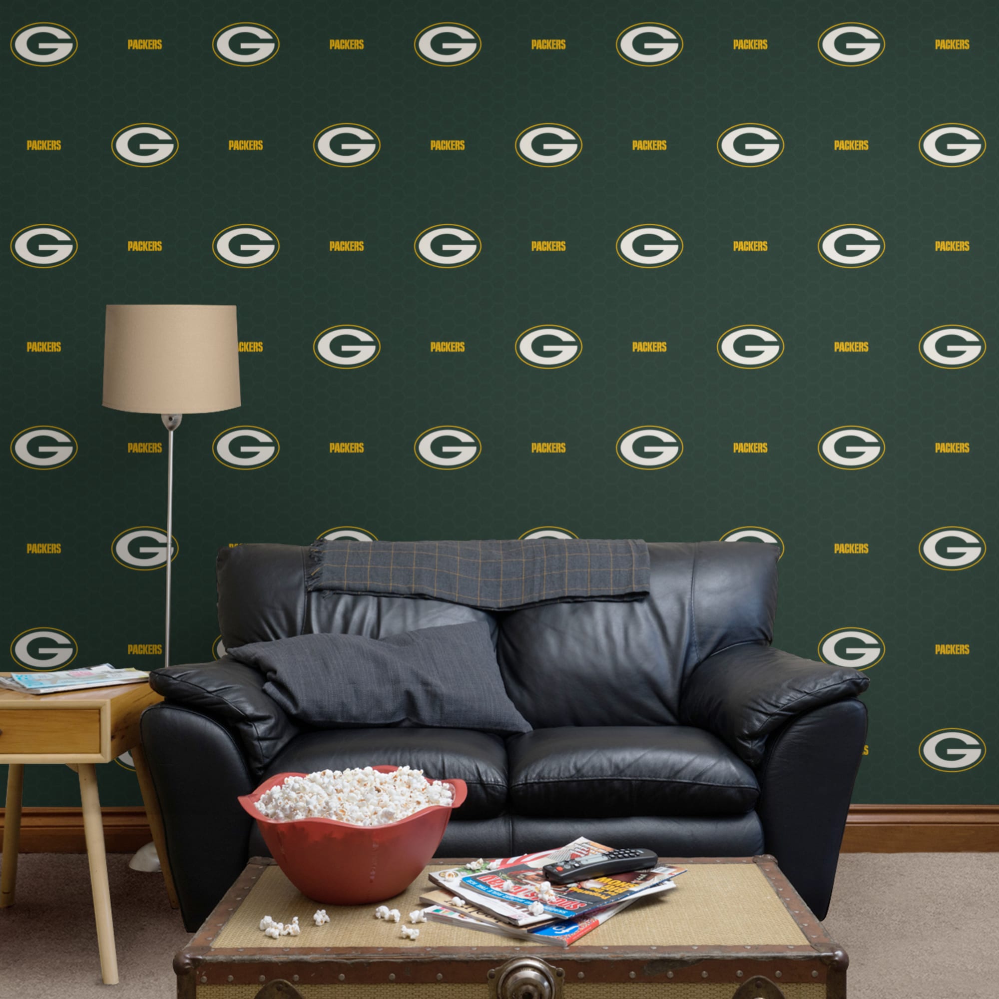 Green Bay Packers: Logo Pattern Wallpaper | Fathead Official Site