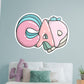 Cap 3D Lettering        - Officially Licensed Big Moods Removable     Adhesive Decal