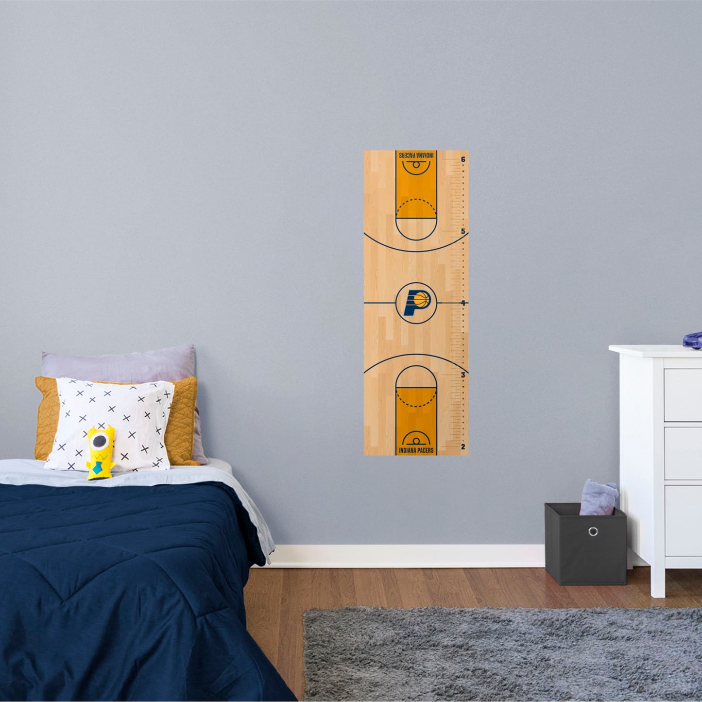 Indiana Pacers: Growth Chart - Officially Licensed NBA Removable Wall Decal