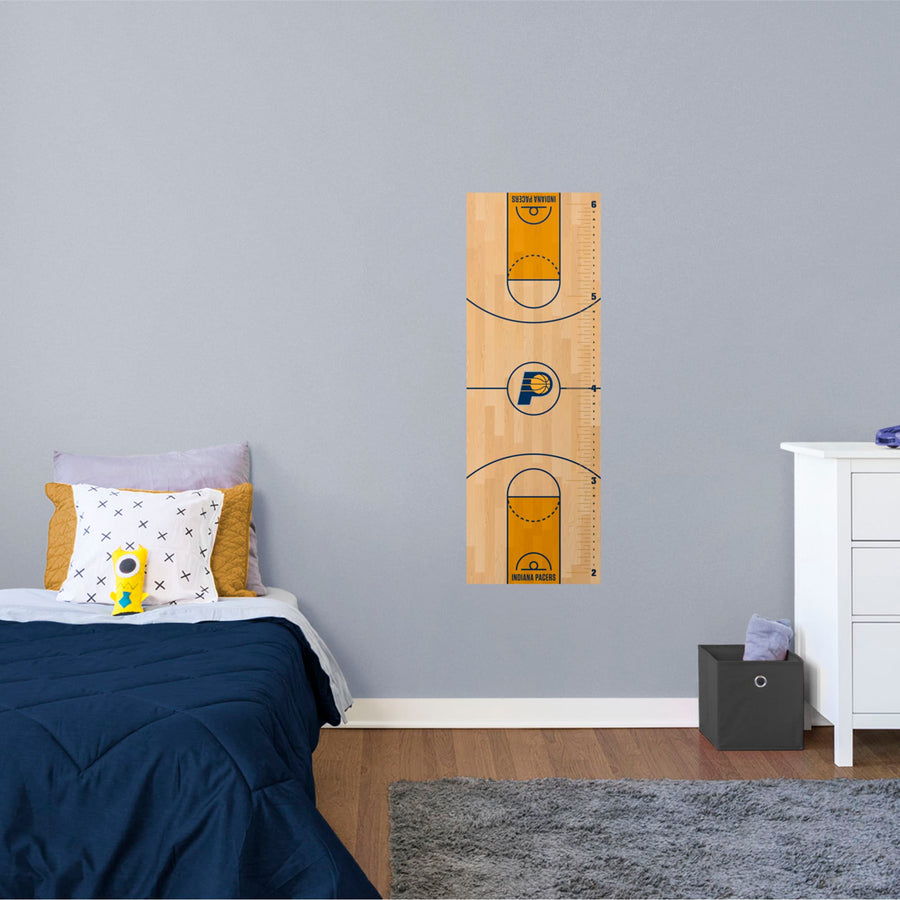 Indiana Pacers - Growth Chart - Official NBA - Reusable Vinyl Wall Decal