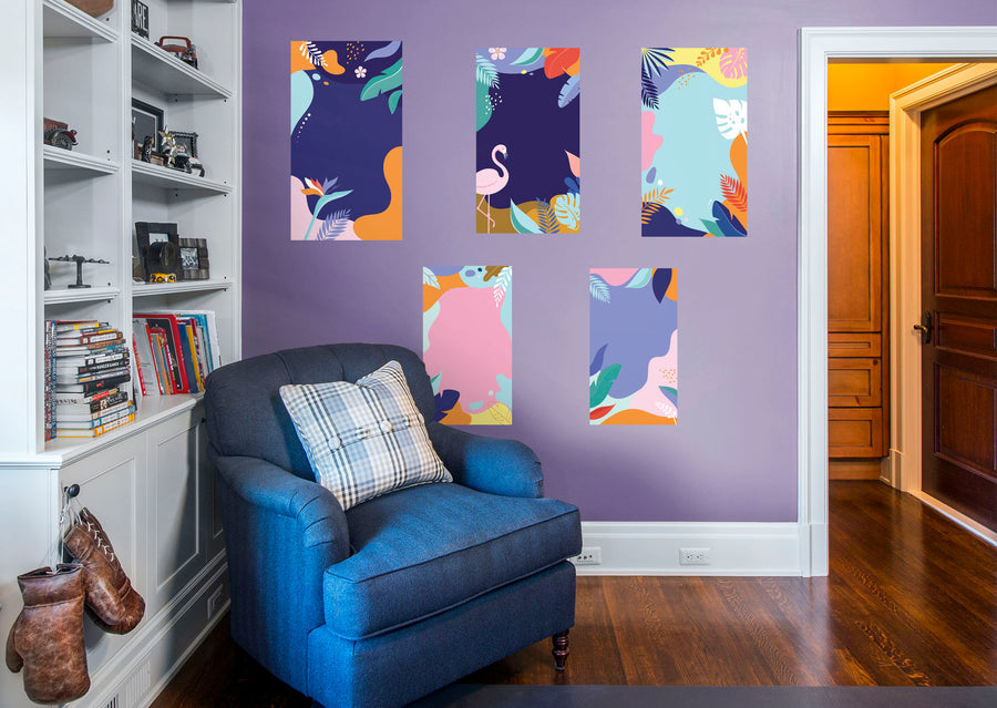 Seasons Decor:  Summer Tropical Collection        -   Removable Wall   Adhesive Decal