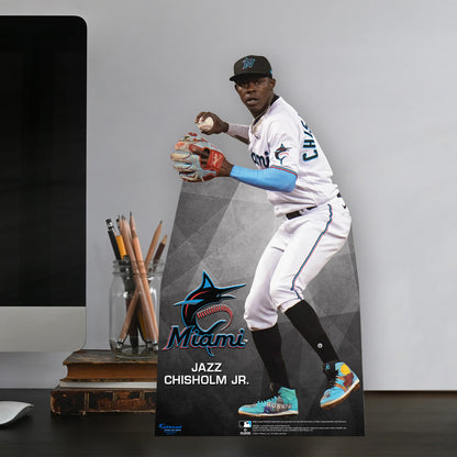 Miami Marlins: Jazz Chisholm Jr.   Mini   Cardstock Cutout  - Officially Licensed MLB    Stand Out