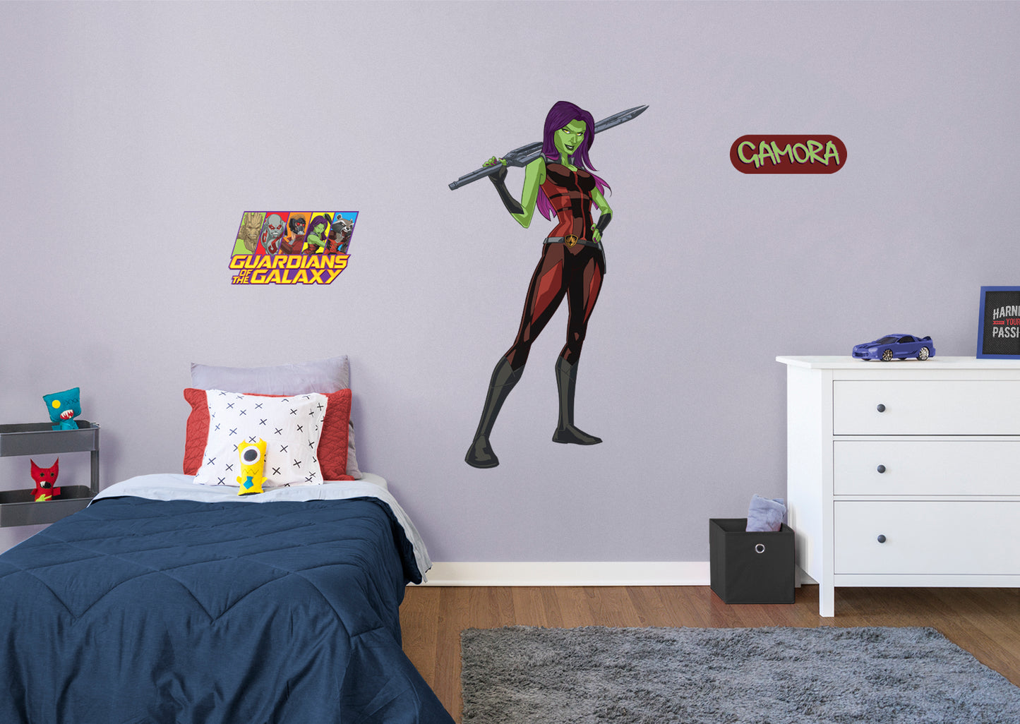 Guardians of the Galaxy Gamora RealBig        - Officially Licensed Marvel Removable Wall   Adhesive Decal
