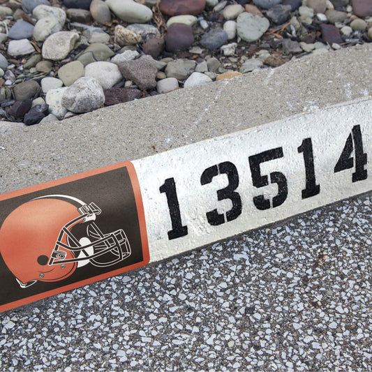 Cleveland Browns:  Alumigraphic Address Block Logo        - Officially Licensed NFL    Outdoor Graphic