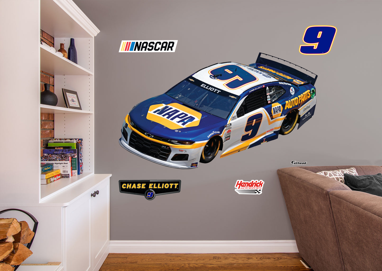 Chase Elliot - RealBig Napa Car Collection - Official NASCAR - Reusable Vinyl Wall Decals