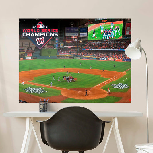 Washington Nationals:  2019 World Series Celebration Mural        - Officially Licensed MLB Removable Wall   Adhesive Decal
